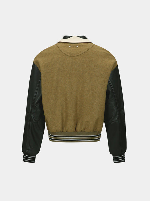 [andersson bell] ROBYN VARSITY JACKET awa584m(OLIVE)