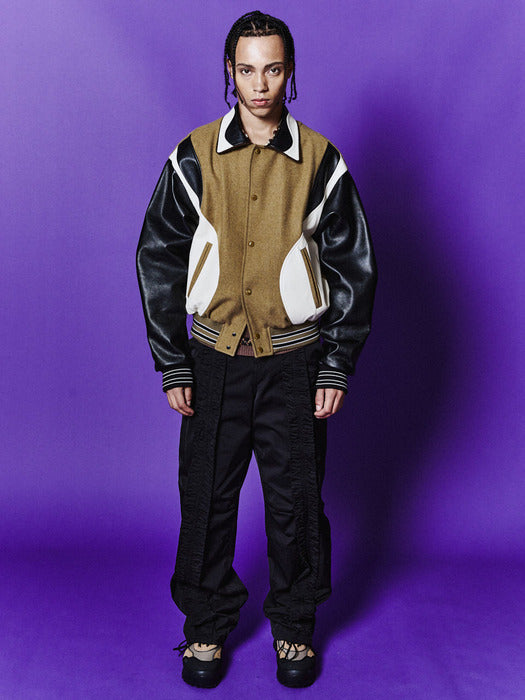 [andersson bell] ROBYN VARSITY JACKET awa584m(OLIVE)