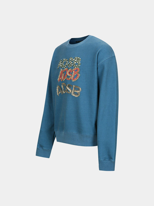 (ESSENTIAL) ADSB PATCH LOGO SWEATSHIRT atb1085u(BLUE)