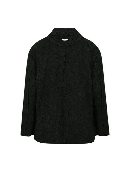 [andersson bell] ZIBELINE SHAGGY WOOL COAT awa576m(BLACK)