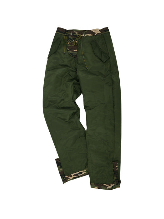 [andersson bell] REVERSIBLE PADDED CAMOUFLAGE CARGO PANTS apa688m(SAND)