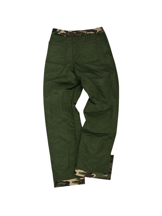 [andersson bell] REVERSIBLE PADDED CAMOUFLAGE CARGO PANTS apa688m(SAND)