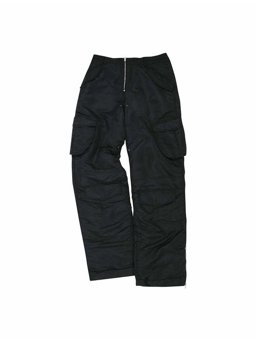 [andersson bell] REVERSIBLE PADDED CARGO PANTS apa730m(BLACK)