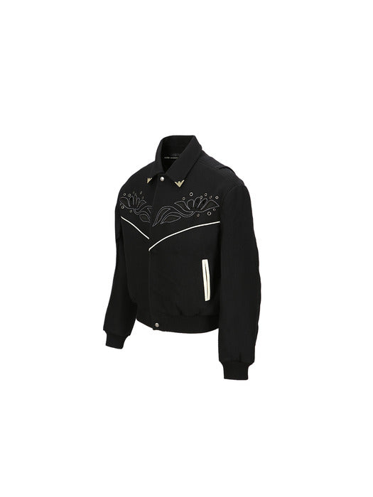 [andersson bell] LEMMANS WOOL BLOUSON JACKET awa553m(BLACK)