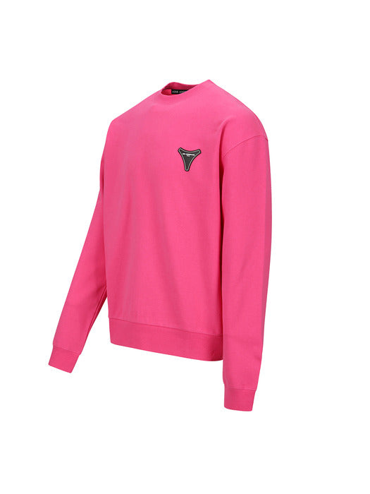 [andersson bell] UNISEX STOOL PATCH LOGO SWEATSHIRTS atb1272u(PINK)
