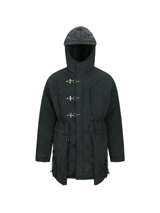[andersson bell] LACE-UP FISHTAIL PARKA awa638m(ASPHALT)