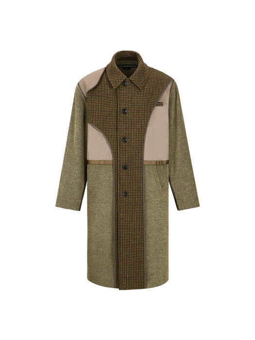 [andersson bell] UNISEX INSIDE-OUT WOOL COAT awa641u(BROWN)