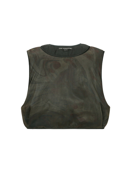 [andersson bell] MESH PADDED VEST awa649m(BLACK)