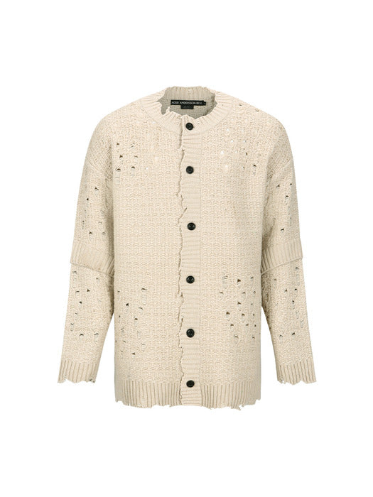 [andersson bell] ROGHEN WOOL LONG CARDIGAN atb1156m(ECRU)