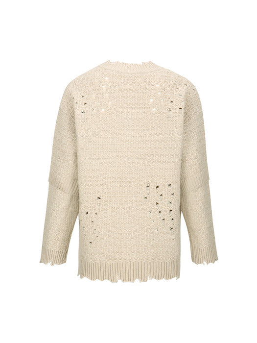 [andersson bell] ROGHEN WOOL LONG CARDIGAN atb1156m(ECRU)