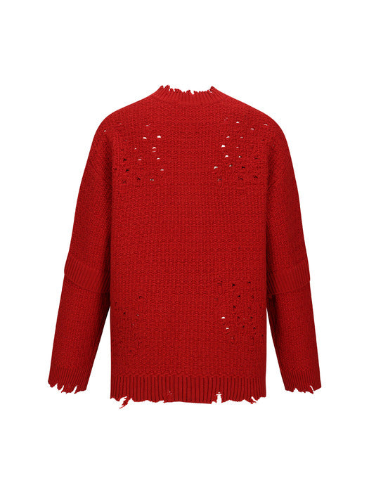 [andersson bell] ROGHEN WOOL LONG CARDIGAN atb1156m(SCARLET)