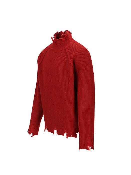 [andersson bell] ROGHEN TURTLE NECK SWEATER atb1157m(SCARLET)