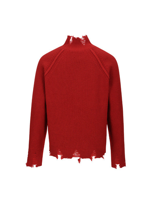 [andersson bell] ROGHEN TURTLE NECK SWEATER atb1157m(SCARLET)