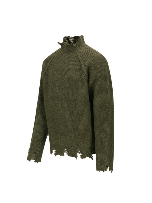 [andersson bell] ROGHEN TURTLE NECK SWEATER atb1157m(TAUPE)
