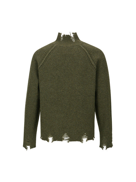 [andersson bell] ROGHEN TURTLE NECK SWEATER atb1157m(TAUPE)