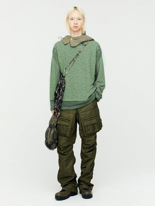 [andersson bell] POCKET BAG CARGO PANTS apa744m(KHAKI)