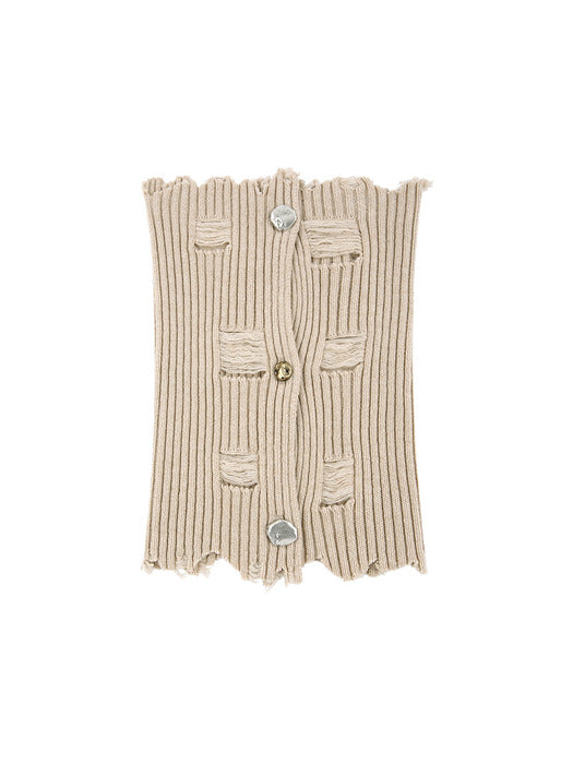 [andersson bell] UNISEX ROGHEN WOOL NECK WARMER aaa421u(BEIGE)