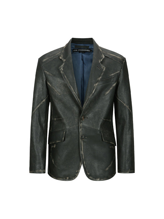 [andersson bell] HYDE LEATHER JACKET awa633m(BLACK)