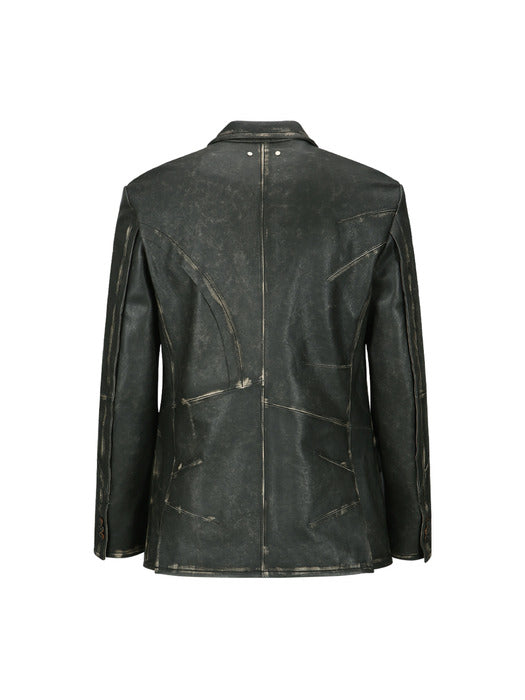 [andersson bell] HYDE LEATHER JACKET awa633m(BLACK)