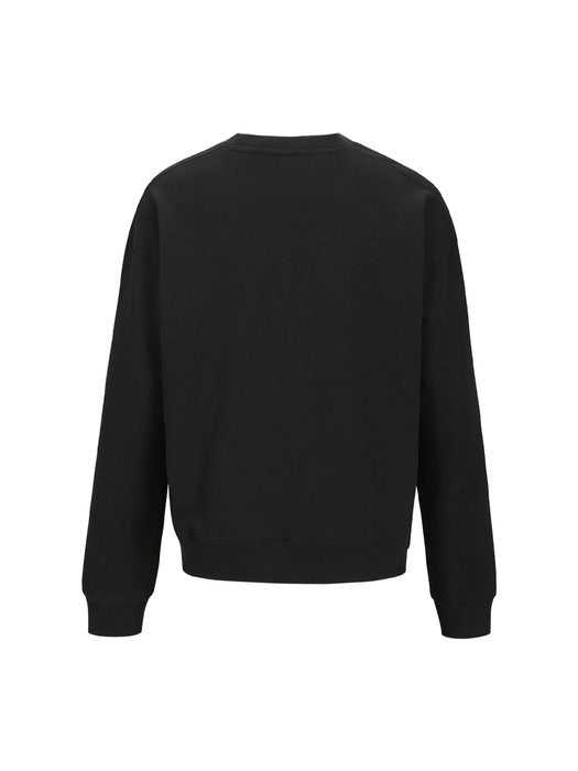 [andersson bell] (ESSENTIAL) UNISEX ADSB MILAN EMBROIDERY SWEATSHIRTS atb1149u(BLACK)