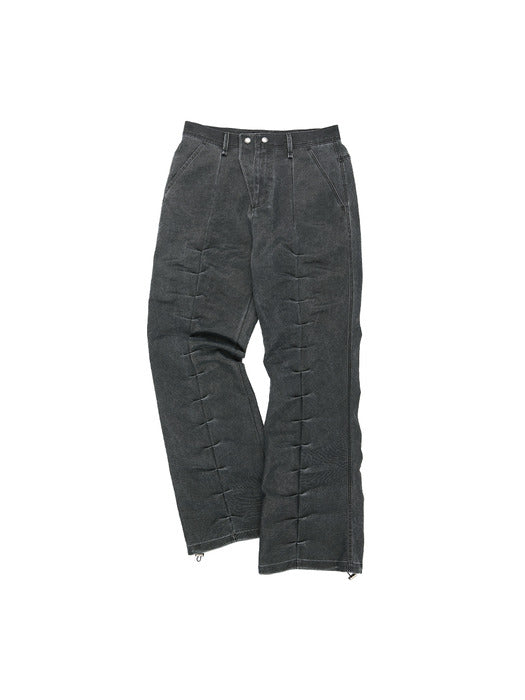 [andersson bell] RIVOLI WASHED TUCK PANTS apa752m(WASHED BLACK)