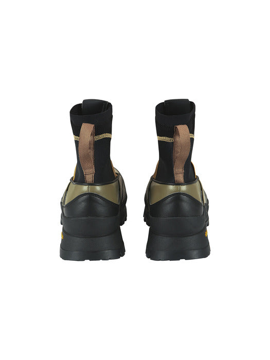 [andersson bell] UNISEX MATTIO ZIP-UP TRAINER aaa387u(KHAKI)