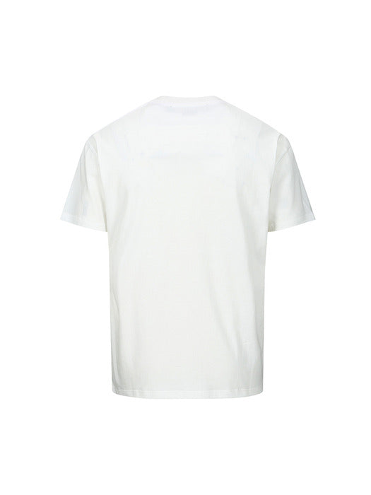 [andersson bell] UNISEX HEART KELLY LOGO T-SHIRTS atb1290u(WHITE)