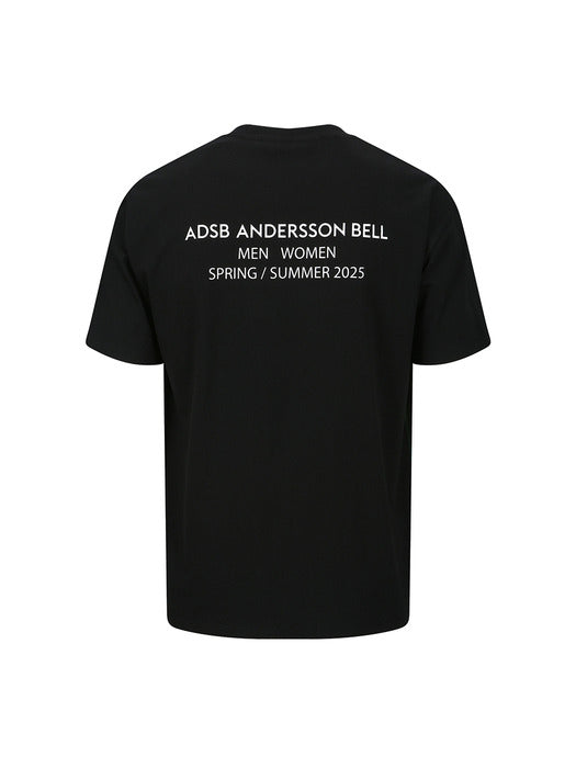 [andersson bell] GAS STATION LOGO T-SHIRTS atb1289m(BLACK)