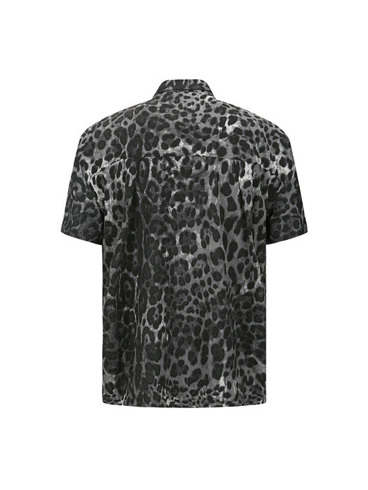[andersson bell] BLACK LEOPARD SHIRTS atb1277m(BLACK)