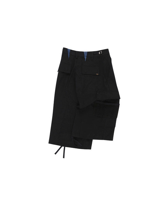 [andersson bell] DEPOT COTTON CARGO SHORTS apa807m(BLACK)