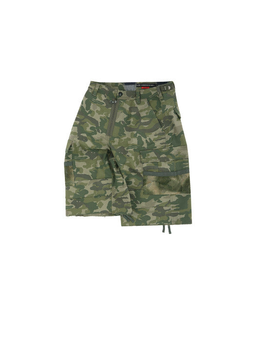 [andersson bell] DEPOT CAMOUFLAGE CARGO SHORTS apa808m(KHAKI)