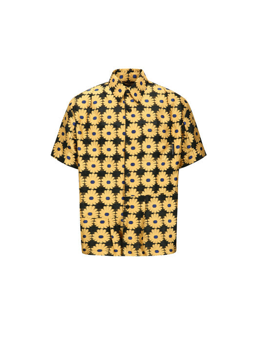 [andersson bell] SHEER FLOWER SHIRTS atb1278m(YELLOW)