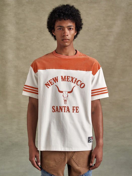 [andersson bell] UNISEX NEW MEXICO FOOTBALL T-SHIRTS atb1294u(RED)