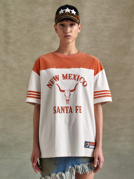 [andersson bell] UNISEX NEW MEXICO FOOTBALL T-SHIRTS atb1294u(RED)