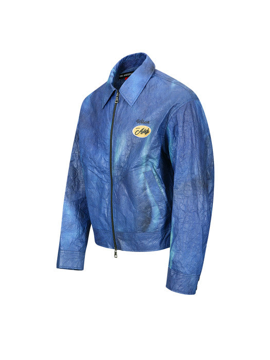 [andersson bell] UNISEX WILSON PRINTED TYVEK JACKET awa689u(BLUE)