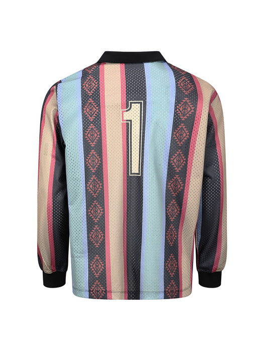 [andersson bell] NAVAJO STRIPE L/S T-SHIRTS atb1297m(GREEN/YELLOW/BLACK)