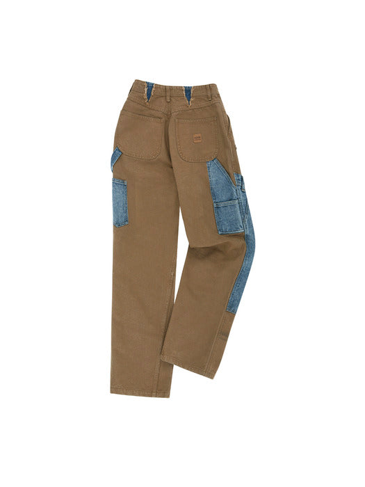 [andersson bell] UNISEX RE-MAKE CARPENTER JEANS apa810u(BROWN/BLUE)