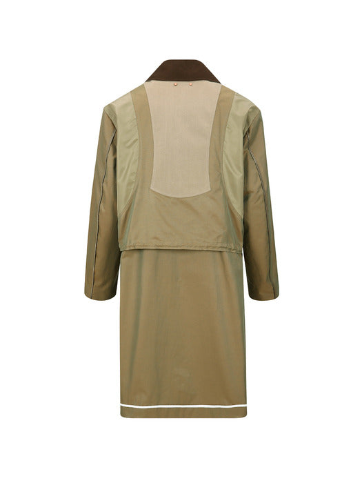 BOMBER MIX COAT awa677m(BEIGE)