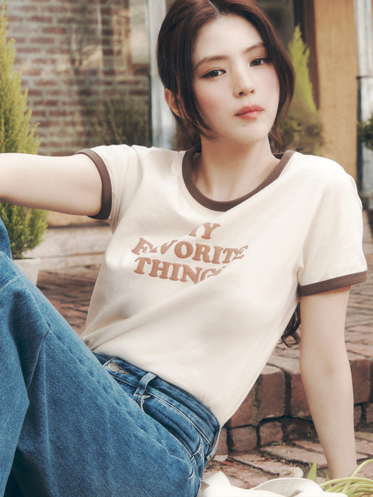 [MY 티셔츠] Ringer T-Shirt - Cream