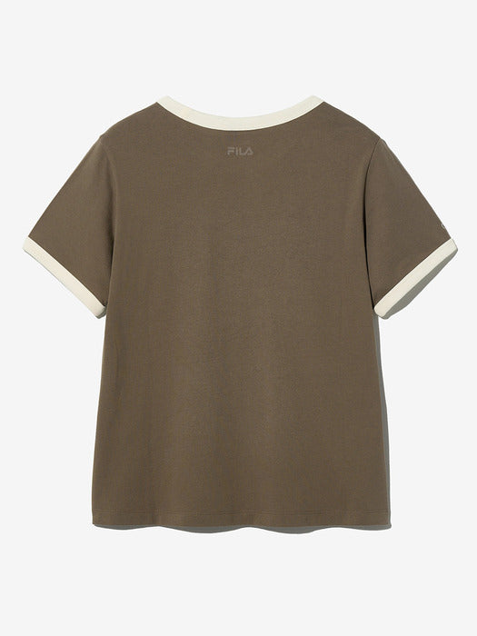 [MY 티셔츠] Ringer T-Shirt Brown