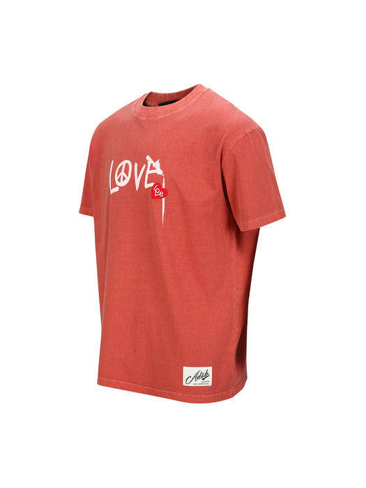 [andersson bell] UNISEX LOVE T-SHIRT atb1252u(RED)