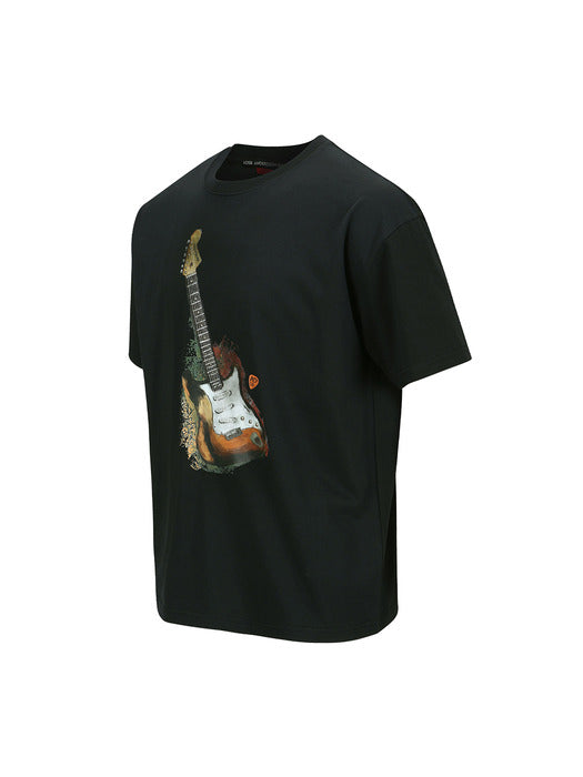 [andersson bell] UNISEX GUITAR T-SHIRT atb1250u(BLACK)