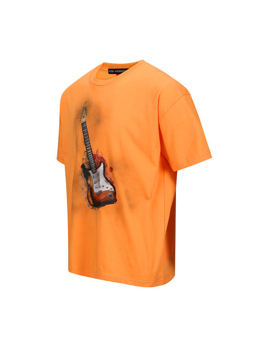 [andersson bell] UNISEX GUITAR T-SHIRT atb1250u(ORANGE)