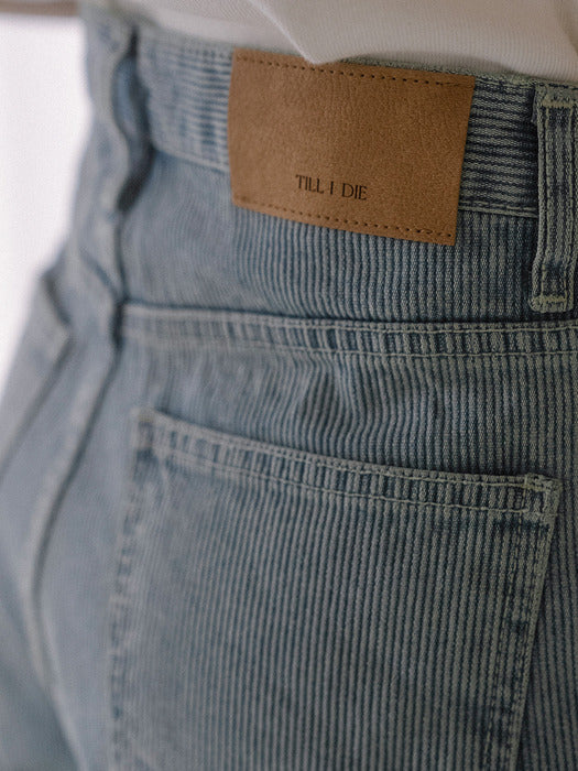 [TILLIDIE] Washing cotton denim pants TISU03DP01_Blue