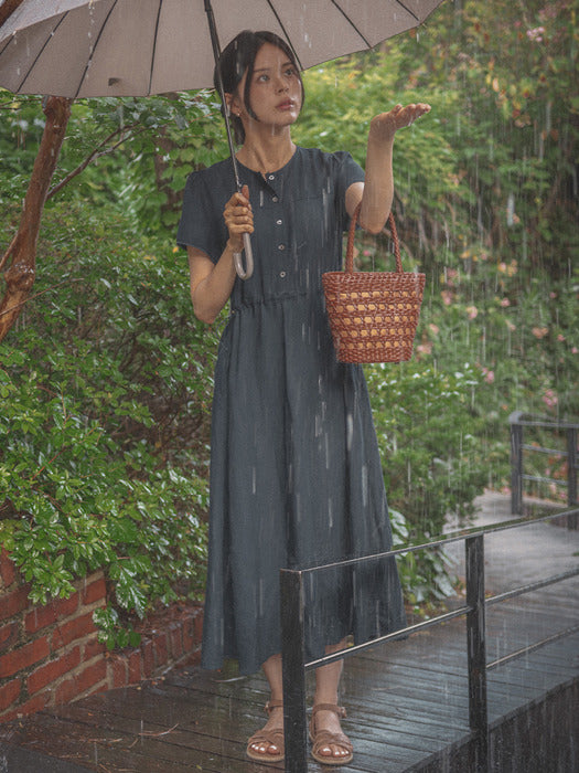 [TILLIDIE] Lace string dress TISU03OP02_Navy