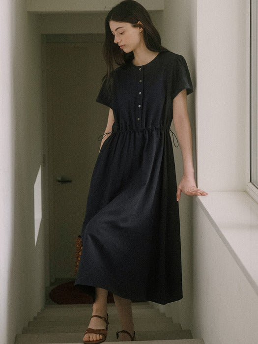 Tillidie Lace string dress Navy