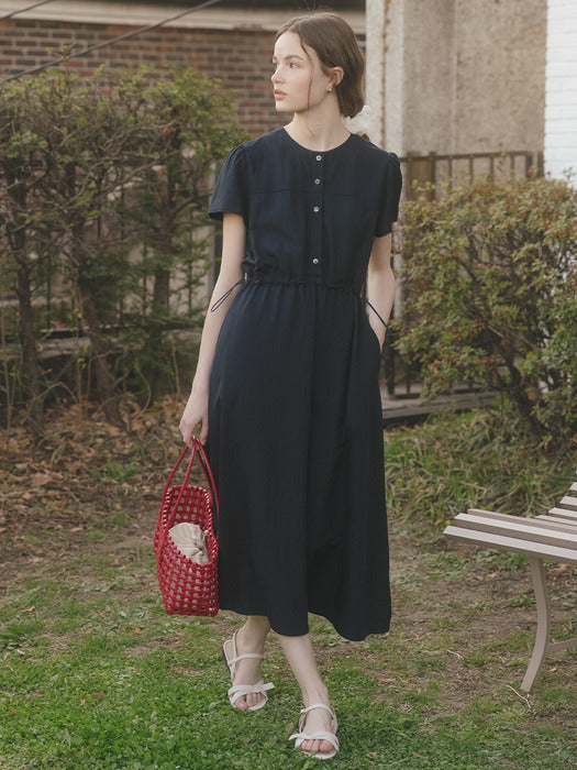 Tillidie Lace string dress Navy