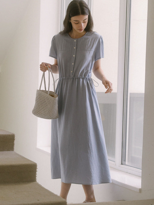 [TILLIDIE] Lace string dress TISU03OP01_Sky blue