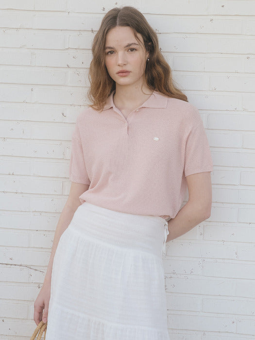 Tillidie Soft linen t-shirt Pink