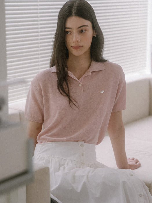 Tillidie Soft linen t-shirt Pink